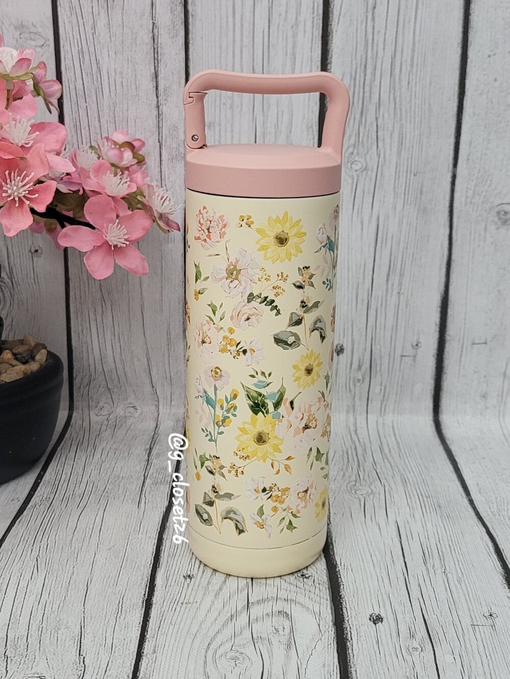 Floral Stainless Steel Insulated Water Bottle